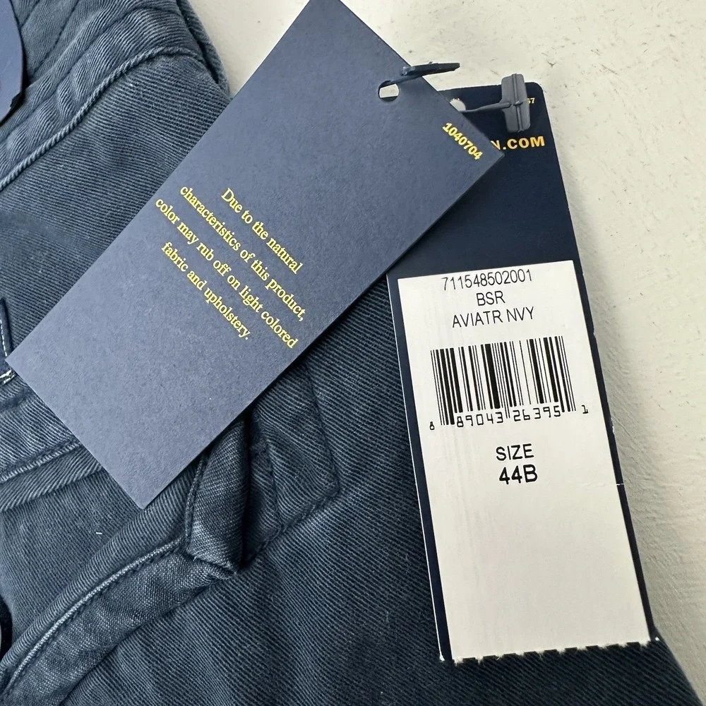 NEW Polo Ralph Lauren Gellar Cargo Shorts Men 44 B Navy Blue Military Twill Army